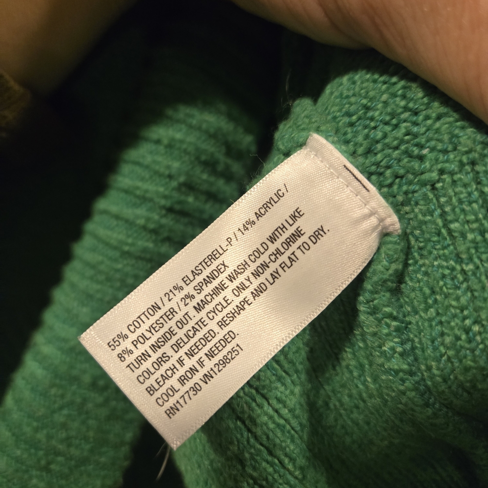a new day Vibrant Green Turtleneck Sweater - Picture 7 of 7